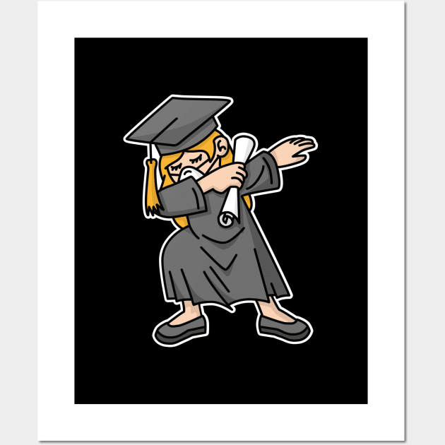 2020 DAB DABBING graduation quarantine girl senior Wall Art by LaundryFactory